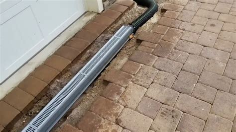 installing a channel drain